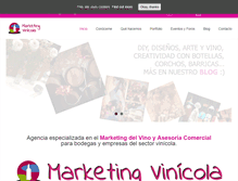 Tablet Screenshot of marketingyvino.com